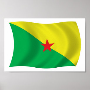 French Guiana Liberation Flag Poster Print