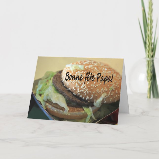 French Happy Father's day Card (Front)
