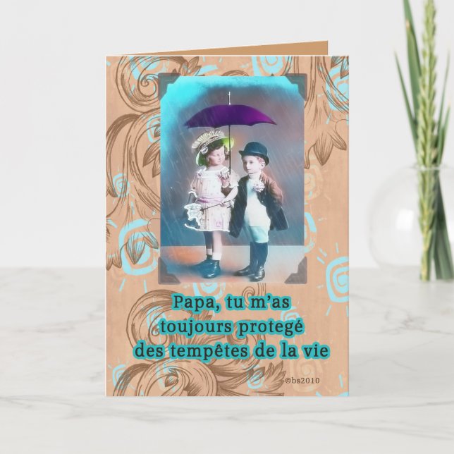 french happy fathers day card (Front)