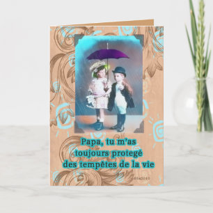 french happy fathers day card