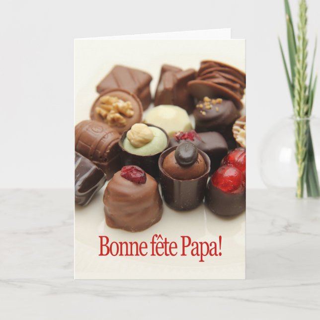 French Happy Father's day Card (Front)