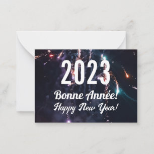 French Happy New Year  Card