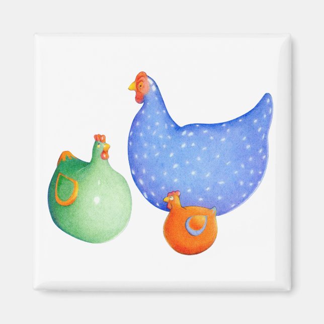 French Hens Magnet (Front)