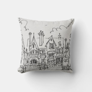 French Homes, Cobourg Normandy, France Cushion