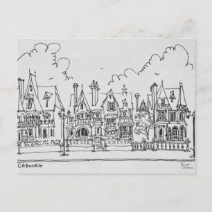 French Homes, Cobourg Normandy, France Postcard