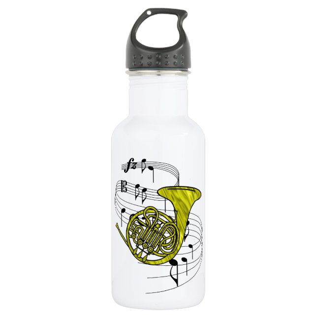 French Horn 532 Ml Water Bottle (Front)