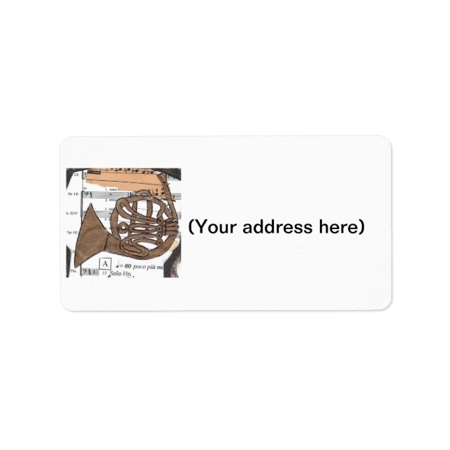 (French) Horn address labels (Front)
