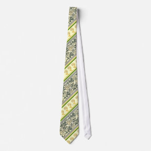 French Horn and Art Noveau Design Tie