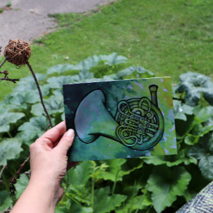 French Horn Band Class Music teacher Card