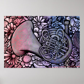 French Horn Band Class Music teacher Poster
