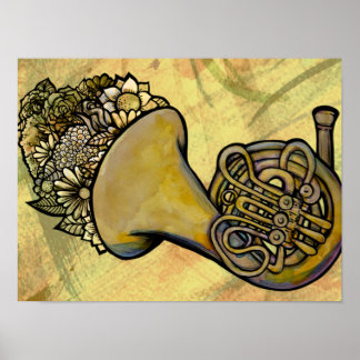 French Horn Band Class Music teacher         Poster
