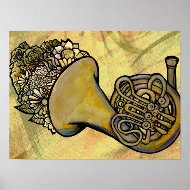 French Horn Band Class Music teacher         Poster (Front)