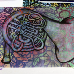 French Horn Band Class Music teacher Tissue Paper