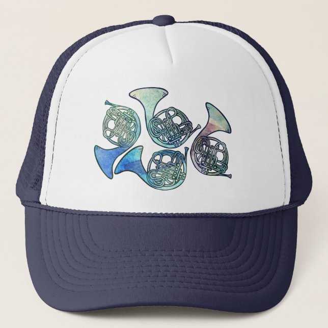 French Horn Band Class                             Trucker Hat (Front)