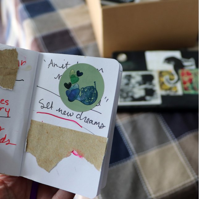 French Horn Band Music Class                       Classic Round Sticker (Creator Uploaded)