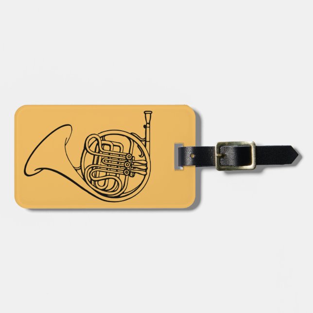 French Horn brass band music Luggage Tag (Front Horizontal)