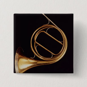 French Horn, by Marcel Auguste Raoux 15 Cm Square Badge
