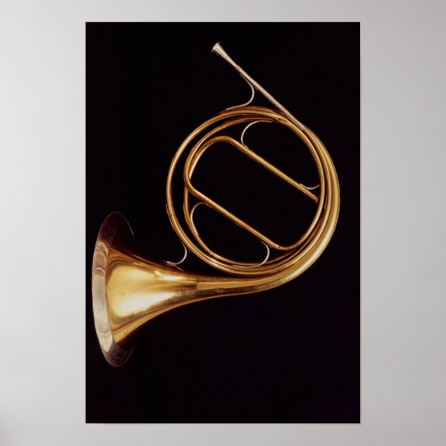 French Horn, by Marcel Auguste Raoux Poster (Front)