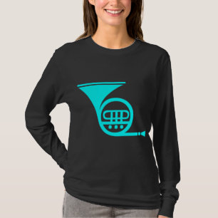 French Horn - Cyan T-Shirt