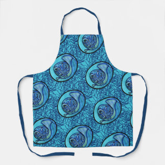 French Horn Flower French Horns Band Class Apron