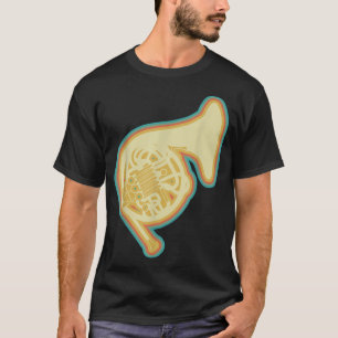 French Horn Gift Corno Player Marching Band Musici T-Shirt