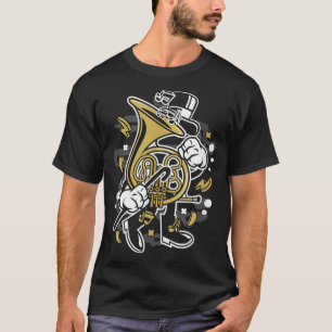 French Horn Gift for Music Teacher Fun Boys Girls T-Shirt
