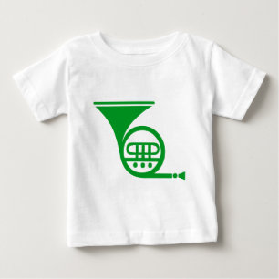 French Horn - Grass Green Baby T-Shirt