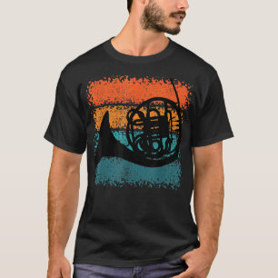 French Horn Lover brass instrument player music vi T-Shirt