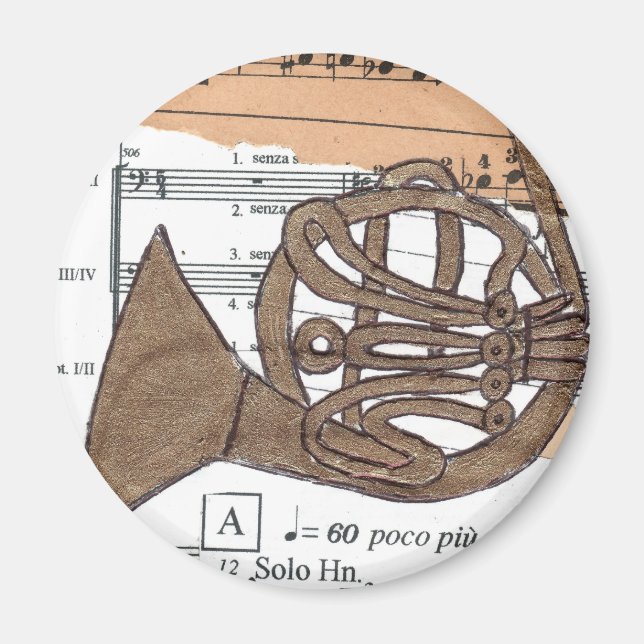 (French) Horn magnet (Front)