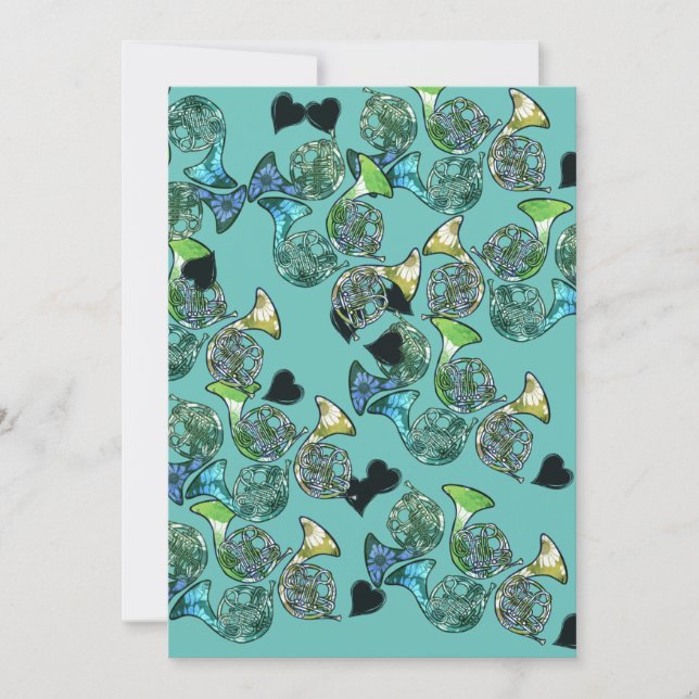 French Horn Marching Band Class Teacher    Invitation (Front)