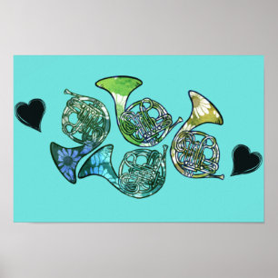 French Horn Marching Band Class Teacher            Poster