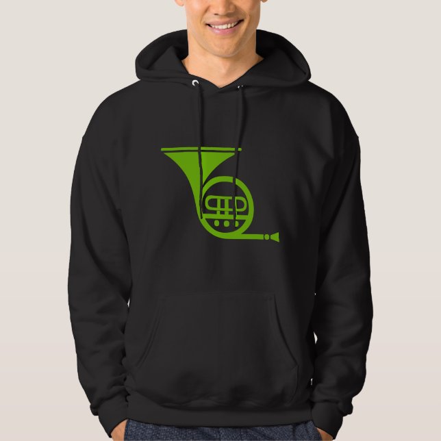 French Horn - Martian Green Hoodie (Front)