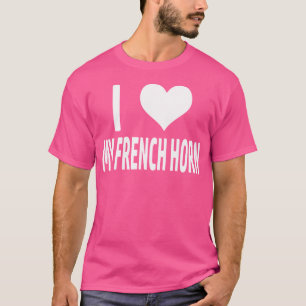 French Horn Music Instrument Marching Band Orchest T-Shirt