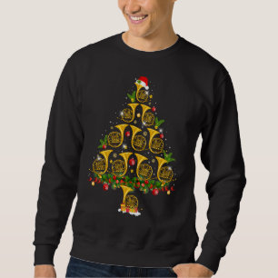 French Horn music Lover Xmas Gift French Horn Chri Sweatshirt