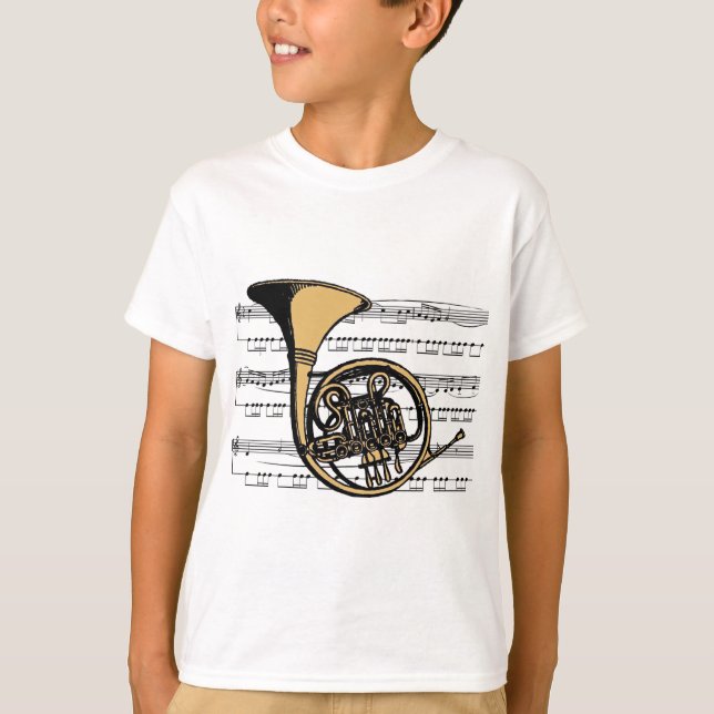 French Horn musical 06 B T-Shirt (Front)