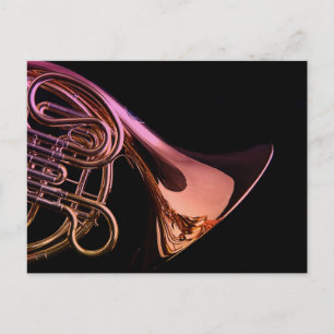 French Horn Musical Instrument Image Postcard
