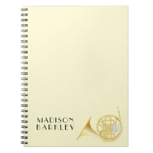 French Horn Musician Band Teacher Notebook