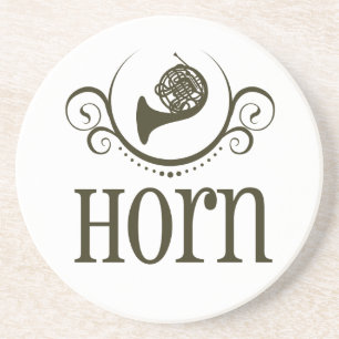 French Horn Notes Coaster