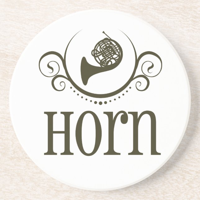 French Horn Notes Coaster (Front)
