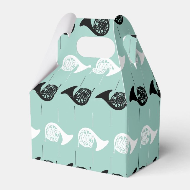 French Horn Pattern Favour Box (Front Side)