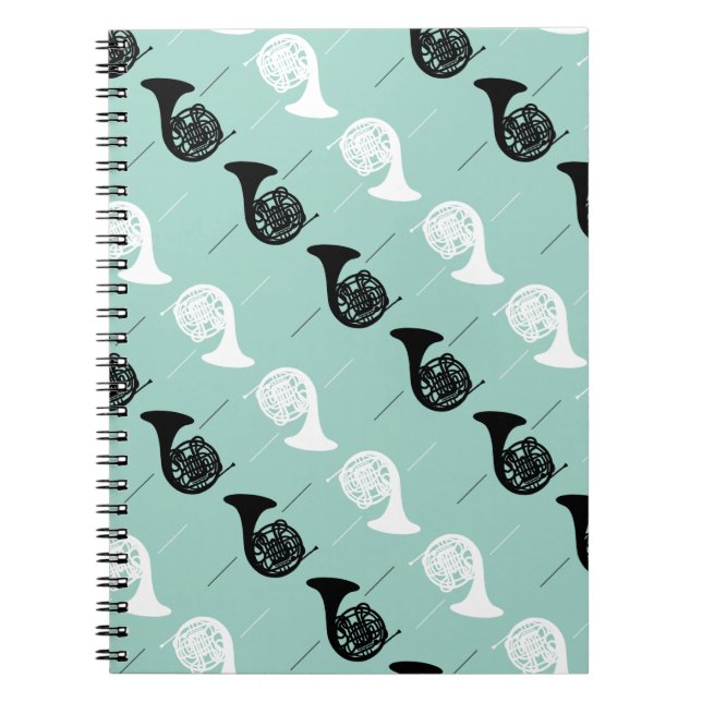 French Horn Pattern Notebook (Front)