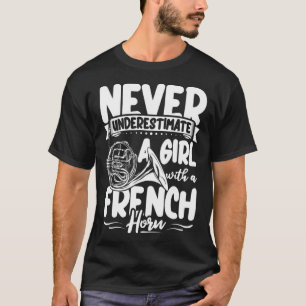 French Horn Player Apparel Instrument Brass Music  T-Shirt