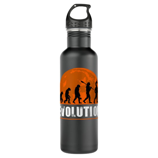 French Horn Player, Funny French Horn Evolution4 710 Ml Water Bottle (Front)