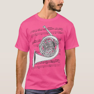 French Horn Player Hornist Brass Musician T-Shirt