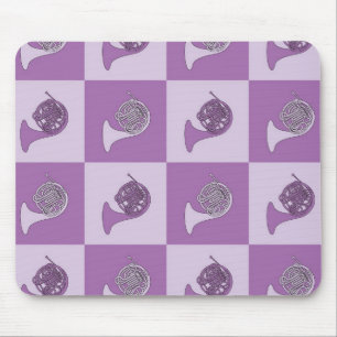 French Horn Pop Art Mouse Mat