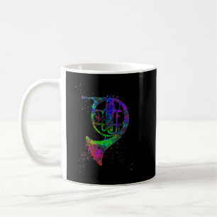 French Horn Rainbow on Black3 Coffee Mug