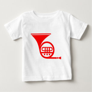 French Horn - Red Baby T-Shirt