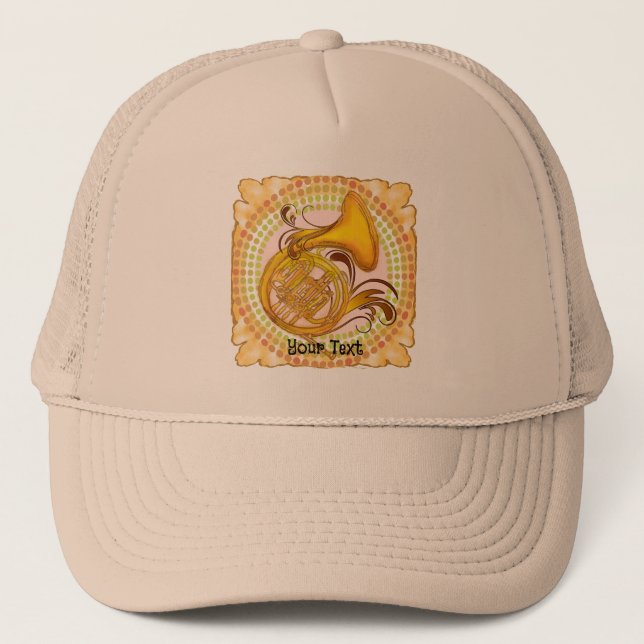 French Horn Rhythm Trucker Hat (Front)