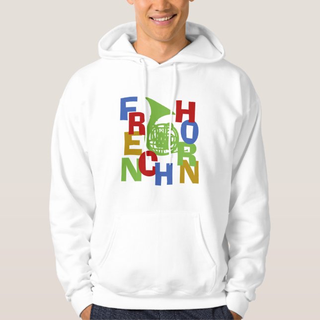 French Horn Scramble Hoodie (Front)