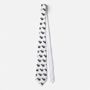 French Horn Tie (White)